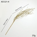 Ramo artificiale glitterato oro per decorazione albero Natale, lungo 35cm 37g - 65cm / Oro