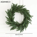 80cm artificial green pine Christmas wreath for luxury villa wall and fireplace decor - 80CM Christmas Wreath