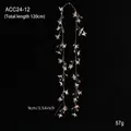 Christmas garland crystal bead string with colorful butterflies 120cm length style ACC24-12 - Butterfly Decorative Vine Style A