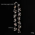 Iridescent butterfly and pearl garland Christmas decoration with 125cm length - Butterfly Decorative Vine Style B