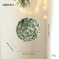 Green glitter Christmas ball ornament with sequins and beads, 8cm foam tree decoration - 8CM Christmas Ball Model F-Sequin Tubes (ABB239-6)