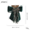 Deep green velvet Christmas bow with silver trim and gold accents, 30cm x 35cm size - Large Green Bow