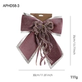 Dusty purple velvet Christmas bow with silver trim and elegant layered ribbons decoration - Large Purple Bow