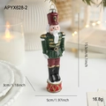 Nutcracker soldier Christmas ornament in green and red outfit, height 15.5cm/6.1in - Green Top and Red Pants Soldier (APYX628-2)