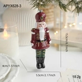 Colorful nutcracker soldier Christmas ornament in red and green with glitter details - Classic Red Green and Black Soldier with Gold Powder (APYX628-3)