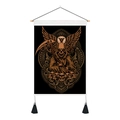 Gothic skull reaper tapestry with wooden rod and black tassels on a white background - 35x50cm / Gothic Reaper (Style 7)