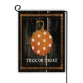 Bandiera da giardino in lino con zucca a pois arancioni e scritta Trick or Treat - Stile Zucca Pois Trick Or Treat / 45*30cm