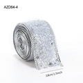 Silver sequin ribbon roll for Christmas DIY, 3.8cm width sparkling decorative trim - Silver