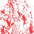 Halloween bloody apron prop featuring realistic red blood splatter for haunted house decor - Artistic Splatter Blood Pattern (6) / 50*70