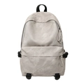 Sac à dos streetwear gris clair minimaliste avec plusieurs compartiments et grande capacité - Gris clair