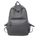 Mochila funcional gris antracita minimalista con múltiples bolsillos y correas ajustables - Gris
