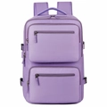 Zaino professionale viola grande capacità in nylon impermeabile con molte tasche - Viola