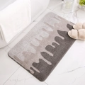 Tappetino da bagno moderno grigio sfumato con fondo antiscivolo in peluche ad alta densità - 40x60cm / Grigio