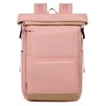 Zaino termico rosa con chiusura roll-top per picnic all'aperto e campeggio multifunzionale - Rosa