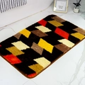 Tapis de sol antidérapant de style bohème avec motifs géométriques colorés - 40*60cm / Café Coloré