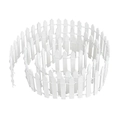 Mini clôture en bois blanc pour succulentes et micro paysage en forme de spirale décor - Blanc