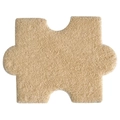 Modern beige plush puzzle rug module for living room bedroom floor decoration - Beige