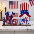 Décor de table gnome en bois patriote avec motif I heart USA et Statue de Liberté - Style B Statue de la Liberté USA Gnome (5010026685198)