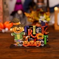 Halloween Trick or Treat Kürbis Vogelscheuche Holzfigur für Tischdekorationen - Kürbis Holzornament