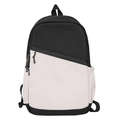 Wasserdichter Business-Rucksack aus Nylon in Schwarz-Weiß für den täglichen Arbeitsweg - Schwarz