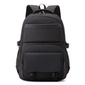 Zaino porta PC nero moderno con scomparti multipli e tessuto in nylon impermeabile - Nero