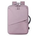 Pink waterproof laptop backpack with large capacity and external USB charging port - Taro