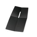 Minimalist matte black aluminum wallet insert for RFID protection and card organization - Black
