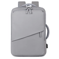 Large travel backpack for women with USB port and waterproof laptop compartment in grey - Gray
