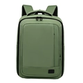 Zaino porta pc espandibile verde oliva da uomo grande capacità con trama a grana fine intrecciata - Verde