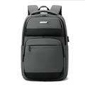Sac de poitrine gris avec port USB et compartiments multiples à grande capacité pour homme - Gris clair