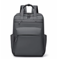 Sac à dos d'ordinateur gris foncé étanche pour hommes et femmes voyage et bureau - Gris