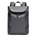 Minimalist large capacity dark grey backpack with waterproof fabric and multi-pockets - Gray