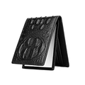 Herrenbrieftasche aus schwarzem Leder mit hochwertiger Krokodilprägung - 9003 Schwarz