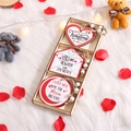 Set di decorazioni di San Valentino in legno con cuori e buste in scatola regalo - Stile C (P-M12)