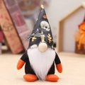 Λούτρινος νάνος Halloween με καπέλο νεκροκεφαλή για εορταστική διακόσμηση σπιτιού - Αρσενικός Νάνος (Στυλ Γένια)