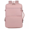 Mochila rosa multifuncional para portátil con asa lateral reforzada y tejido impermeable - Rosa