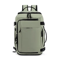 Zaino da viaggio minimalista verde ad alta capacità con porta USB e vari scomparti - Verde Turchese