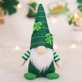 St. Patrick's Day gnome plush with green shamrock hat and white fiber beard decor - Male Style Ornament