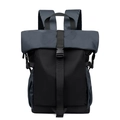 Zaino porta casco impermeabile roll-top con grande capacità e chiusura a fibbia rapida - Blu