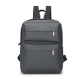 Zaino sportivo leggero grigio scuro con doppie tasche a cerniera e nylon impermeabile - grigio scuro