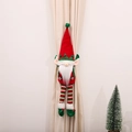 Christmas elf gnome curtain buckle with striped legs for holiday window decoration - Red Hat Elf (J-JY26)