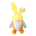 Easter gnome plush doll with yellow rabbit ears and orange body for home decor - Yellow Doll Hanging (L-FH44)