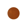 Round brown crazy horse leather heat-resistant coaster for mugs and cups - Round / Brown