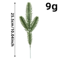 Branche de pin artificielle de 25,5 cm avec conception à trois fourches en vert - Branche Verte à Trois Têtes
