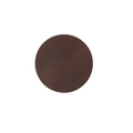 Deep brown round crazy horse leather coaster heat resistant placemat for home table - Round / Coffee