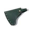 Custodia in pelle verde scuro per testa d'ascia con chiusura a scatto - Verde (7209)
