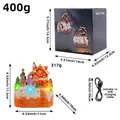 Μίνι περιστρεφόμενο μουσικό κουτί gingerbread με φώτα LED και καλώδιο USB σε κουτί - Μίνι Περιστρεφόμενος Μουσικός Μπισκοτάνθρωπος