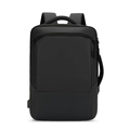 Zaino business nero impermeabile ad alta capacità con porta di ricarica USB esterna - Nero