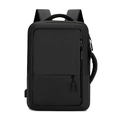 Zaino porta PC nero impermeabile per business con porta USB e spallacci ergonomici - Nero