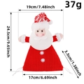 Gestrickter Weihnachtsmann-Geschenkbeutel mit Maßen für Weihnachtsdeko und Süßigkeiten - Weihnachtsmann-Stil (P1-10 Santa)